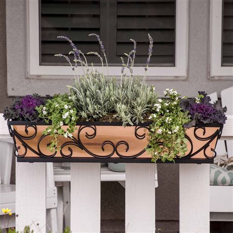 metal railing planter box